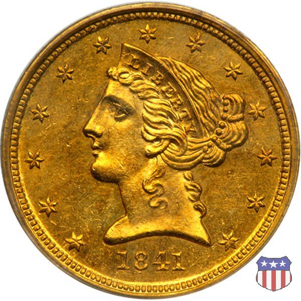 Liberty Head, No Motto above Eagle (1839-1866) 1841 (Charlotte)