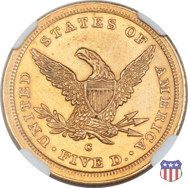 Liberty Head, No Motto above Eagle (1839-1866) 1842 (Charlotte)