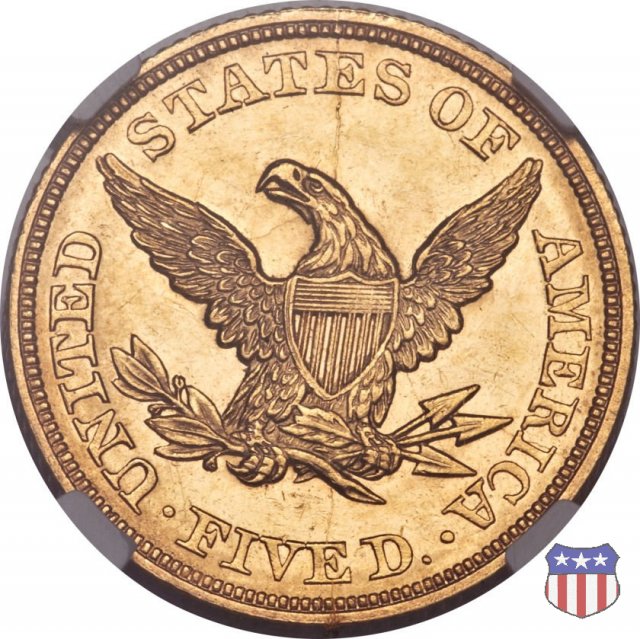 Liberty Head, No Motto above Eagle (1839-1866) 1844 (Philadelphia)