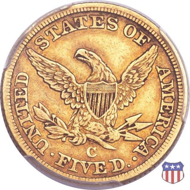 Liberty Head, No Motto above Eagle (1839-1866) 1844 (Charlotte)