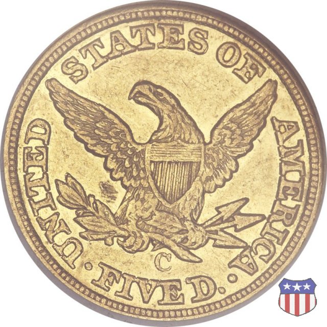 Liberty Head, No Motto above Eagle (1839-1866) 1848 (Charlotte)