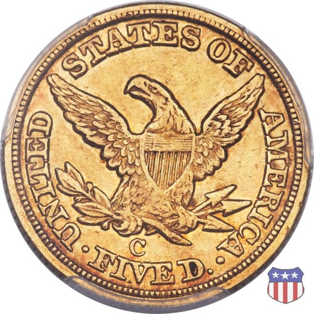 Liberty Head, No Motto above Eagle (1839-1866) 1850 (Charlotte)