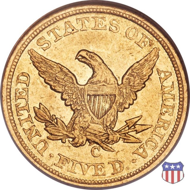 Liberty Head, No Motto above Eagle (1839-1866) 1851 (Charlotte)