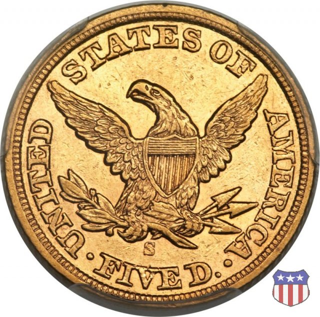Liberty Head, No Motto above Eagle (1839-1866) 1859 (San Francisco)