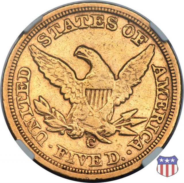 Liberty Head, No Motto above Eagle (1839-1866) 1860 (Charlotte)