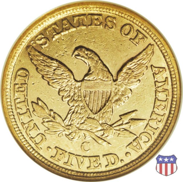 Liberty Head, No Motto above Eagle (1839-1866) 1861 (Charlotte)