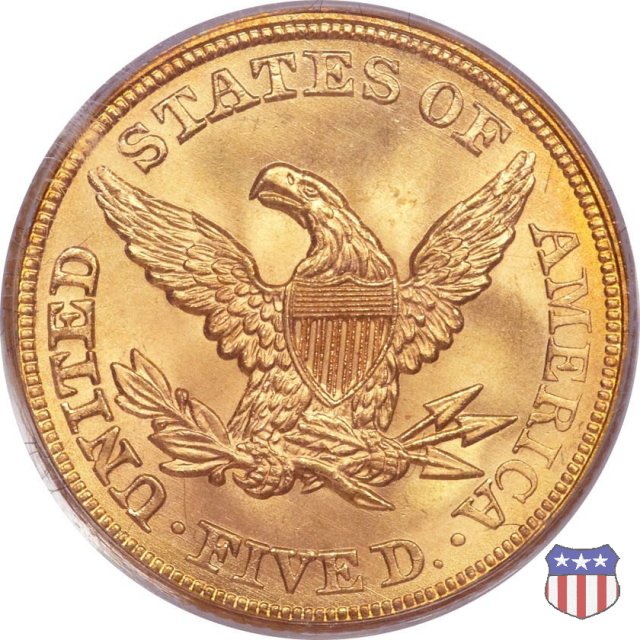 Liberty Head, No Motto above Eagle (1839-1866) 1861 (Philadelphia)