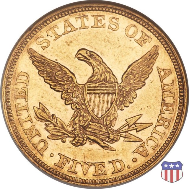 Liberty Head, No Motto above Eagle (1839-1866) 1862 (Philadelphia)