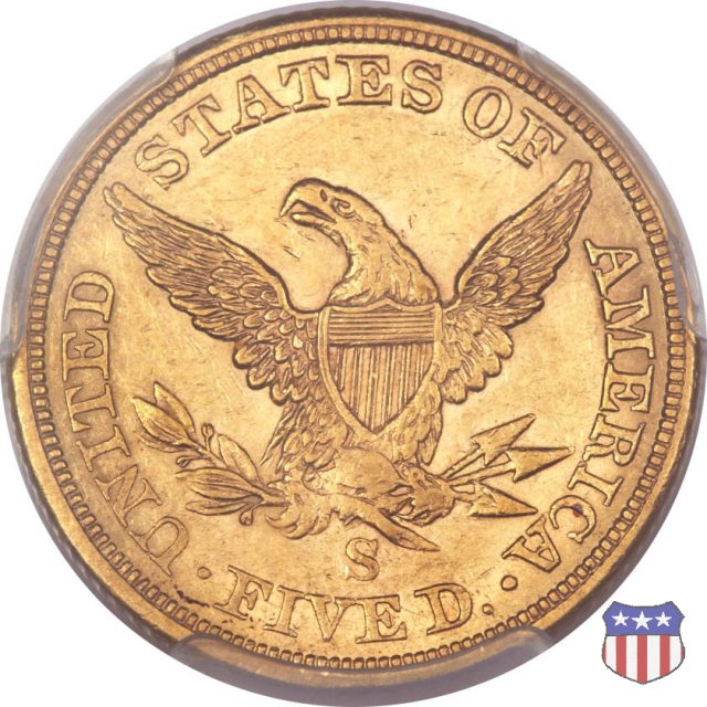 Liberty Head, No Motto above Eagle (1839-1866) 1864