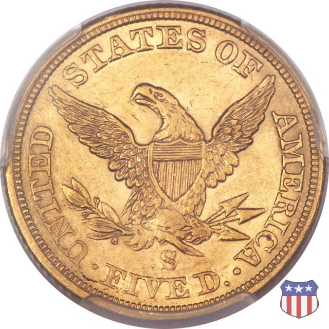 Liberty Head, No Motto above Eagle (1839-1866) 1864