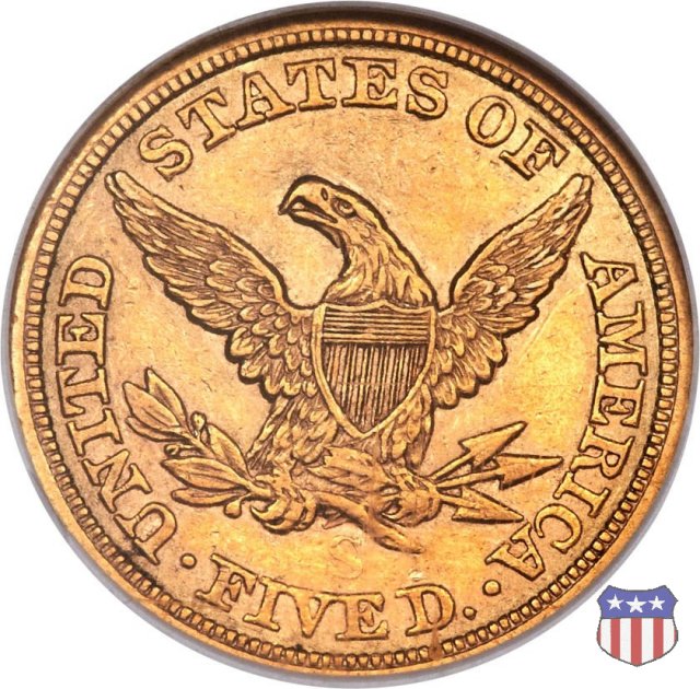 Liberty Head, No Motto above Eagle (1839-1866) 1866 (San Francisco)