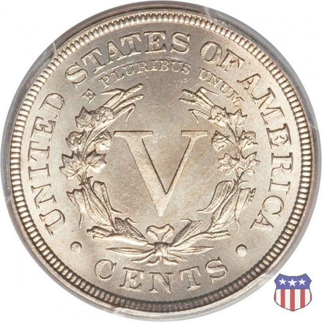 Liberty Head or V-Nickel (1883-1913) 1883 (Philadelphia)