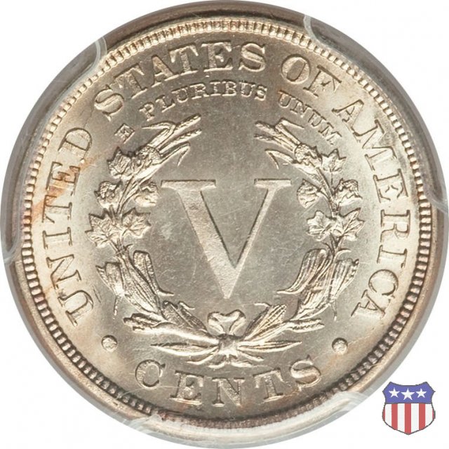 Liberty Head or V-Nickel (1883-1913) 1884 (Philadelphia)