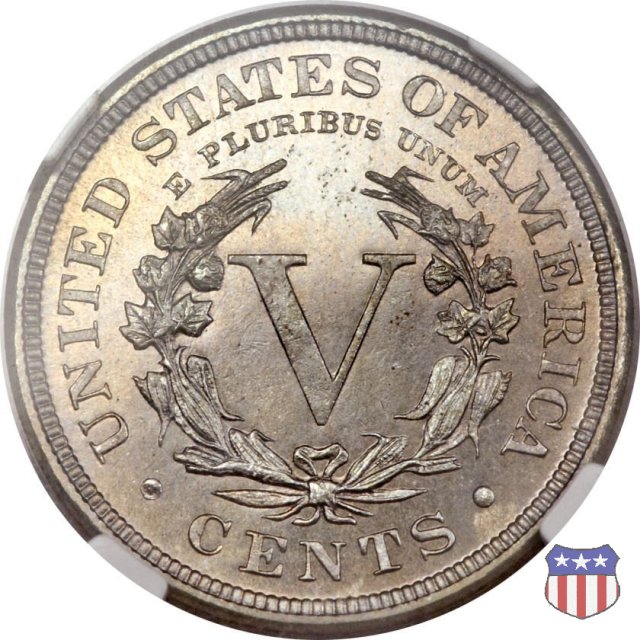 Liberty Head or V-Nickel (1883-1913) 1886 (Philadelphia)