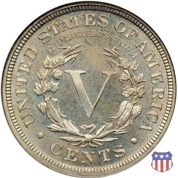 Liberty Head or V-Nickel (1883-1913) 1890 (Philadelphia)