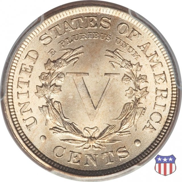 Liberty Head or V-Nickel (1883-1913) 1892 (Philadelphia)