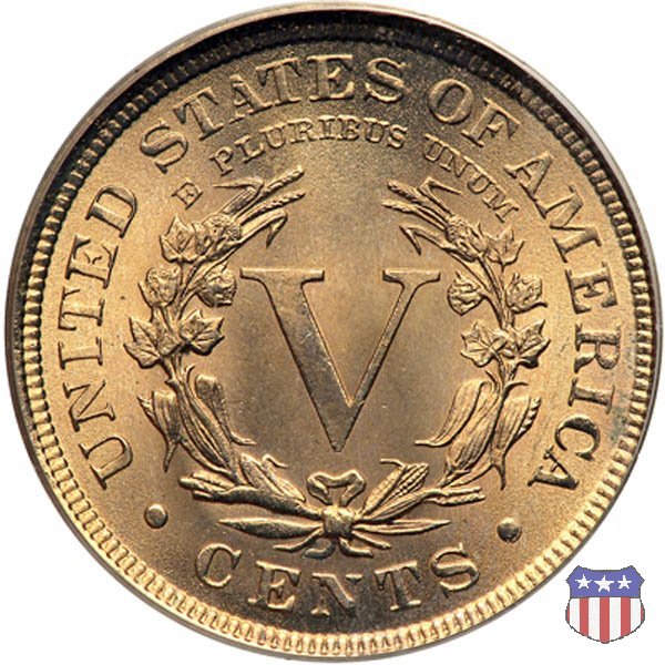 Liberty Head or V-Nickel (1883-1913) 1893 (Philadelphia)