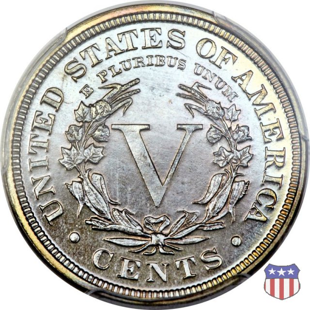 Liberty Head or V-Nickel (1883-1913) 1895 (Philadelphia)