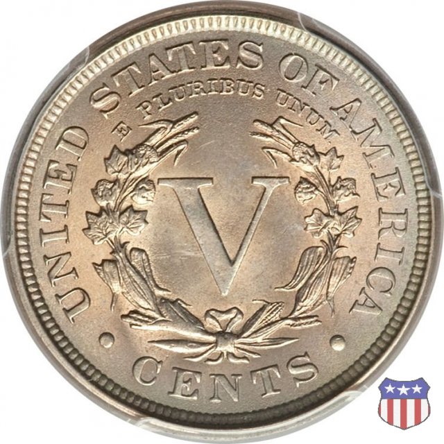 Liberty Head or V-Nickel (1883-1913) 1896 (Philadelphia)