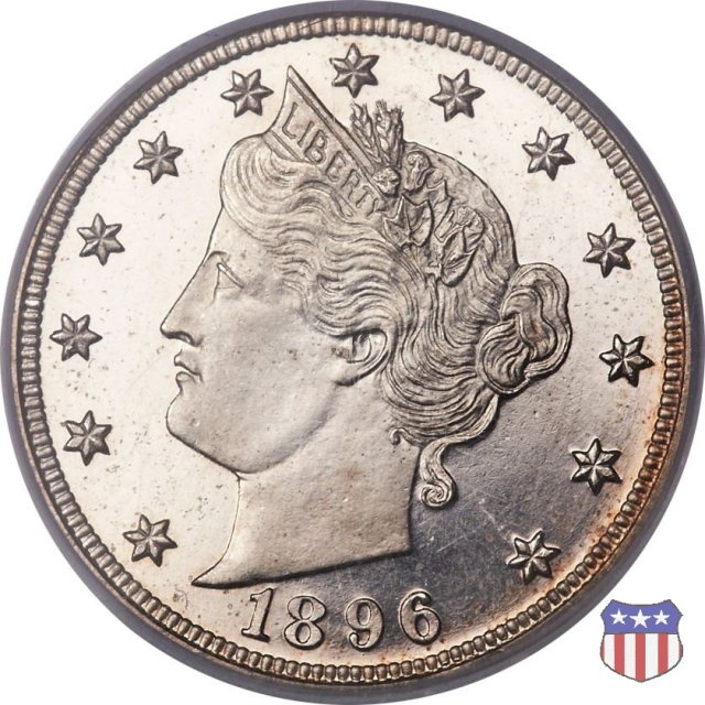 Liberty Head or V-Nickel (1883-1913) 1896 (Philadelphia)