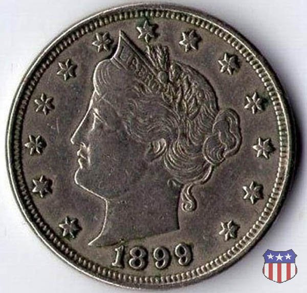 Liberty Head or V-Nickel (1883-1913) 1899 (Philadelphia)