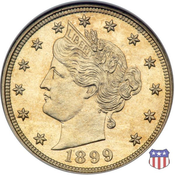 Liberty Head or V-Nickel (1883-1913) 1899 (Philadelphia)