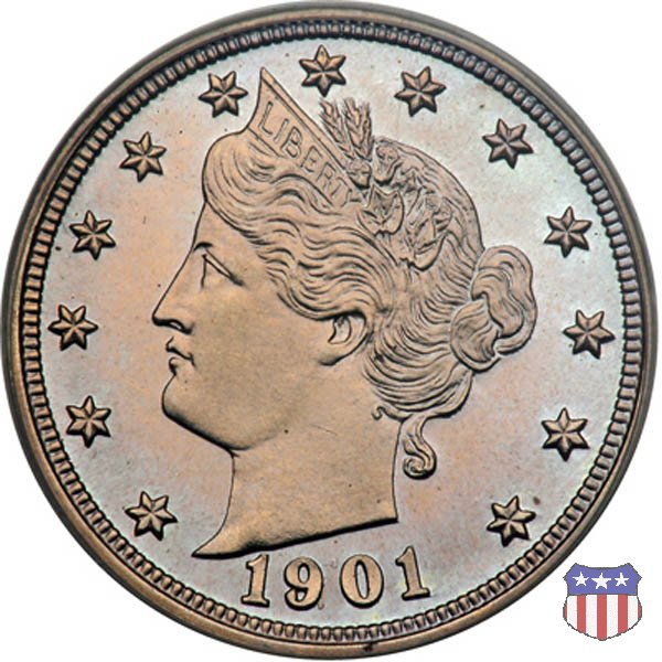 Liberty Head or V-Nickel (1883-1913) 1901 (Philadelphia)