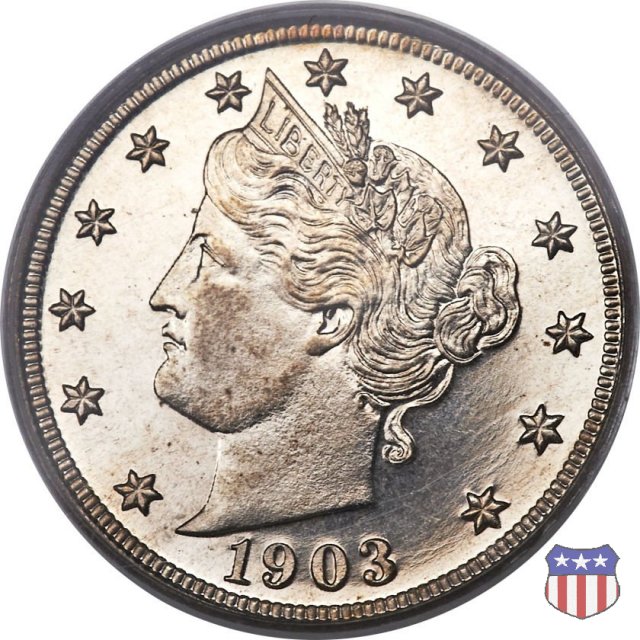 Liberty Head or V-Nickel (1883-1913) 1903 (Philadelphia)