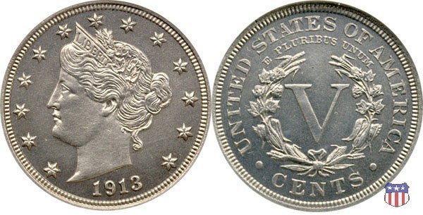 Liberty Head or V-Nickel (1883-1913) 1913 (Philadelphia)