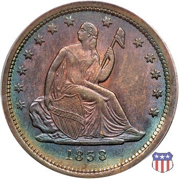 Liberty Seated - Variety 1 (1838-1866) 1838 (Philadelphia)