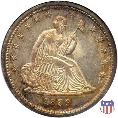 Liberty Seated - Variety 1 (1838-1866) 1839 (Philadelphia)