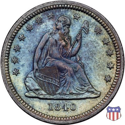 Liberty Seated - Variety 1 (1838-1866) 1840 (Philadelphia)