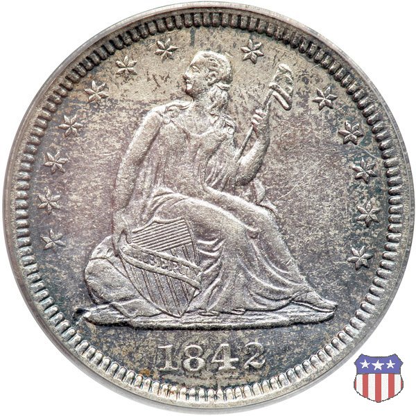 Liberty Seated - Variety 1 (1838-1866) 1842 (New Orleans)