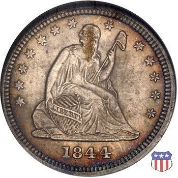 Liberty Seated - Variety 1 (1838-1866) 1844 (New Orleans)