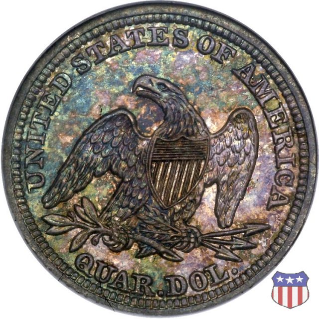 Liberty Seated - Variety 1 (1838-1866) 1845 (Philadelphia)