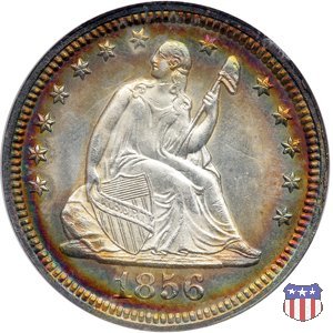 Liberty Seated - Variety 1 (1838-1866) 1856 (Philadelphia)