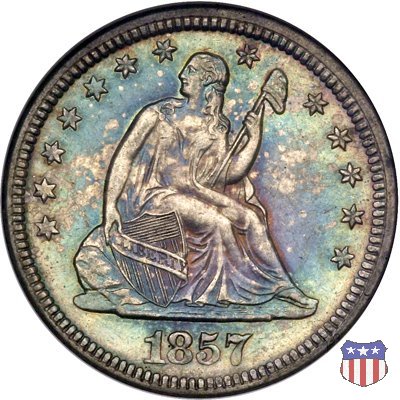 Liberty Seated - Variety 1 (1838-1866) 1857 (New Orleans)