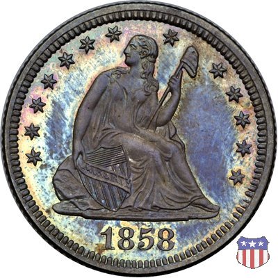 Liberty Seated - Variety 1 (1838-1866) 1858 (Philadelphia)