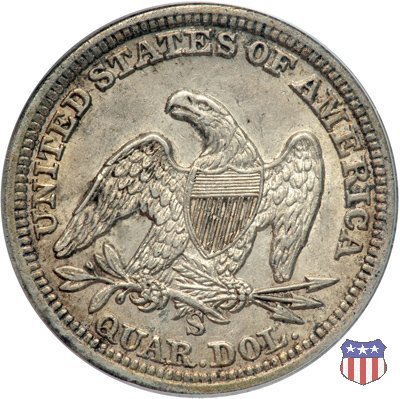 Liberty Seated - Variety 1 (1838-1866) 1862 (San Francisco)