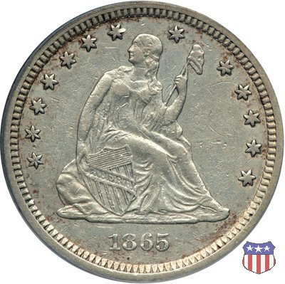 Liberty Seated - Variety 1 (1838-1866) 1865 (San Francisco)