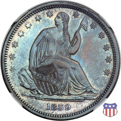 Liberty Seated - Variety 1 (1839-1866) 1839 (Philadelphia)