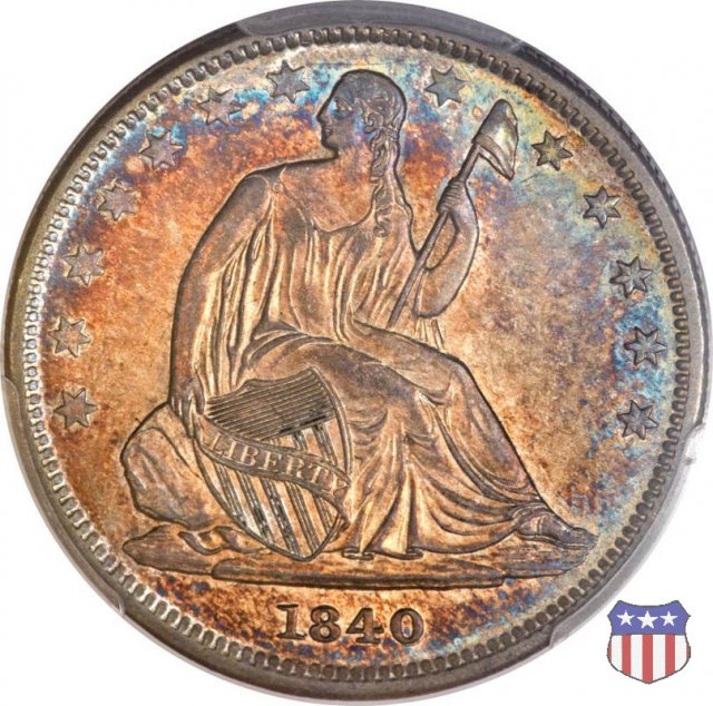 Liberty Seated - Variety 1 (1839-1866) 1840 (Philadelphia)