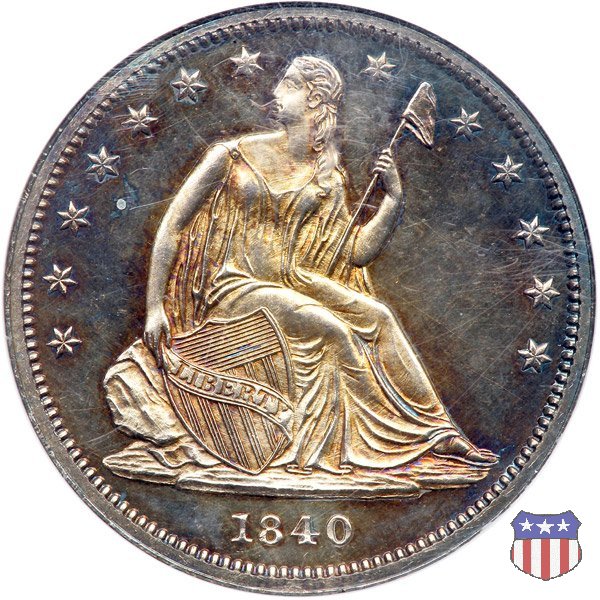 Liberty Seated - Variety 1 (1839-1866) 1840 (Philadelphia)