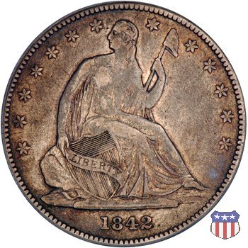 Liberty Seated - Variety 1 (1839-1866) 1842 (New Orleans)