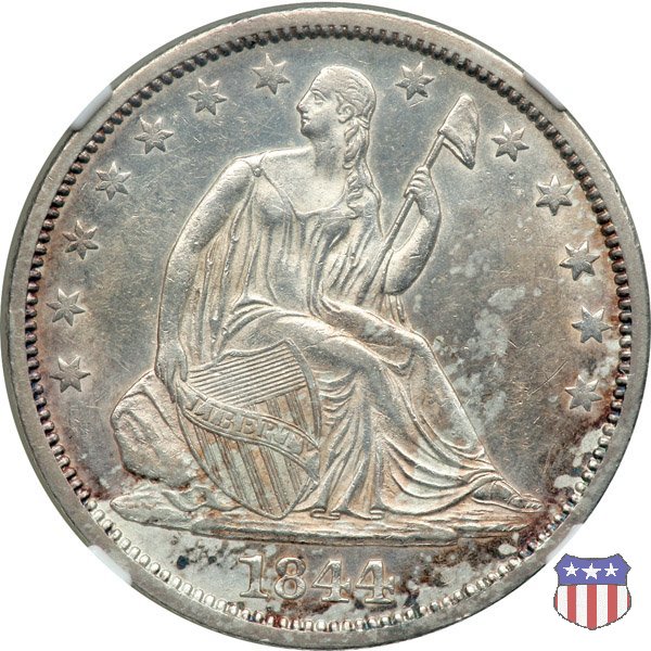 Liberty Seated - Variety 1 (1839-1866) 1844 (New Orleans)