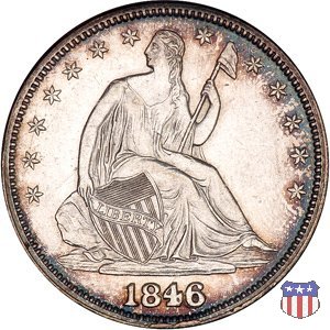 Liberty Seated - Variety 1 (1839-1866) 1846 (Philadelphia)