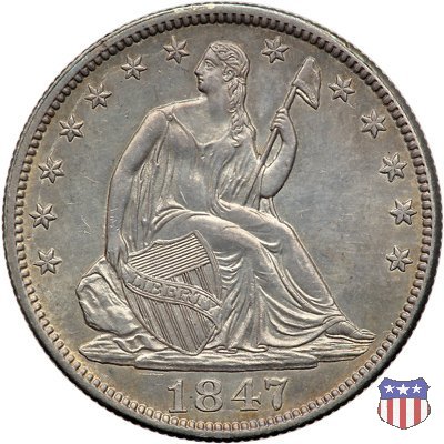 Liberty Seated - Variety 1 (1839-1866) 1847 (Philadelphia)