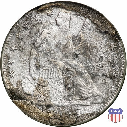 Liberty Seated - Variety 1 (1839-1866) 1847 (New Orleans)