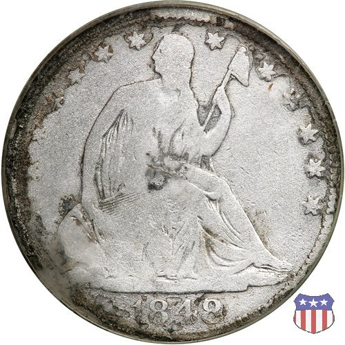 Liberty Seated - Variety 1 (1839-1866) 1848 (Philadelphia)