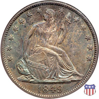 Liberty Seated - Variety 1 (1839-1866) 1849 (Philadelphia)